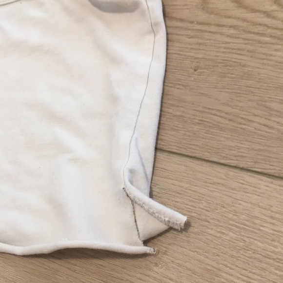 raw hem white tank top - Picture 4 of 4